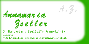 annamaria zseller business card